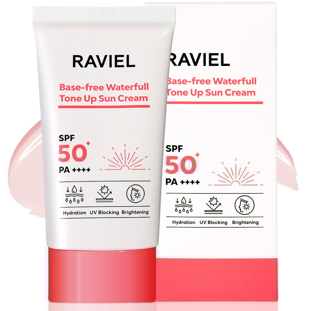 Kem chống nắng nâng tông Raviel Base-free Waterfull Tone Up Sun Cream 50ml