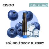  Pack Dầu Thay Thế Cisoo K1 Blueberry - Pack 4 Pod Chính Hãng 