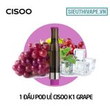  Pack Dầu Thay Thế Cisoo K1 Grape - Pack 4 Pod Chính Hãng 