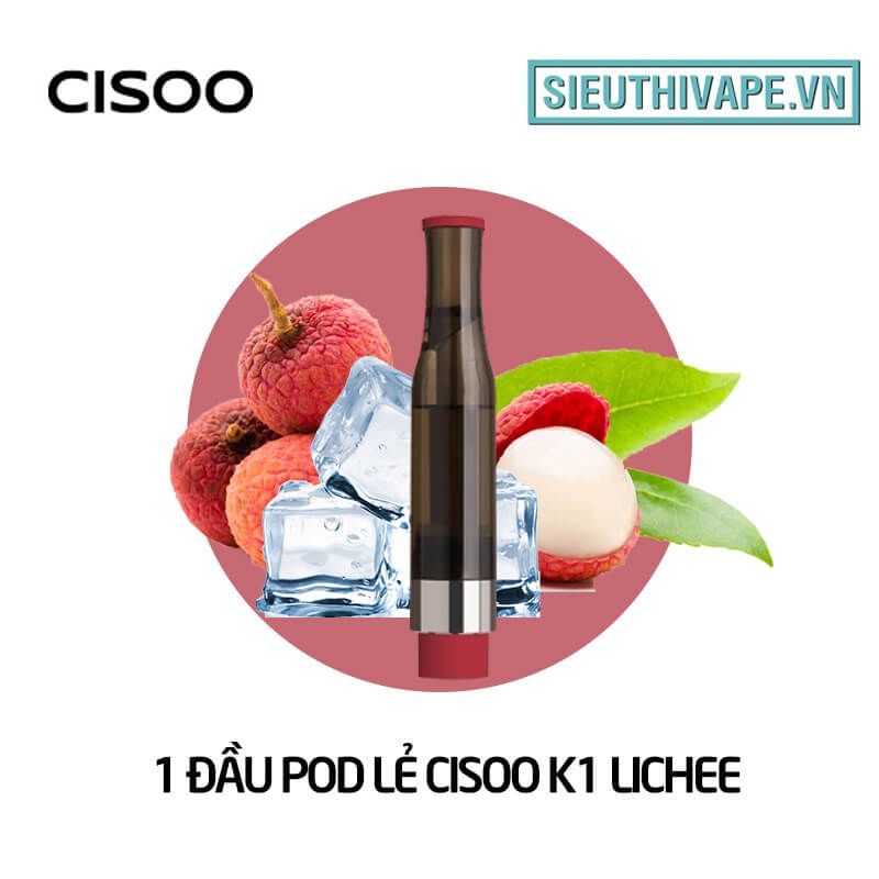  Pack Dầu Thay Thế Cisoo K1 Lichee - Pack 4 Pod Chính Hãng 