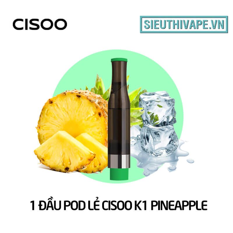  Pack Dầu Thay Thế Cisoo K1 Pineapple - Pack 4 Pod Chính Hãng 