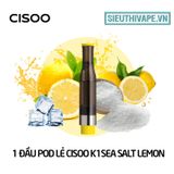  Pack Dầu Thay Thế Cisoo K1 Sea Salt Lemon - Pack 4 Pod Chính Hãng 