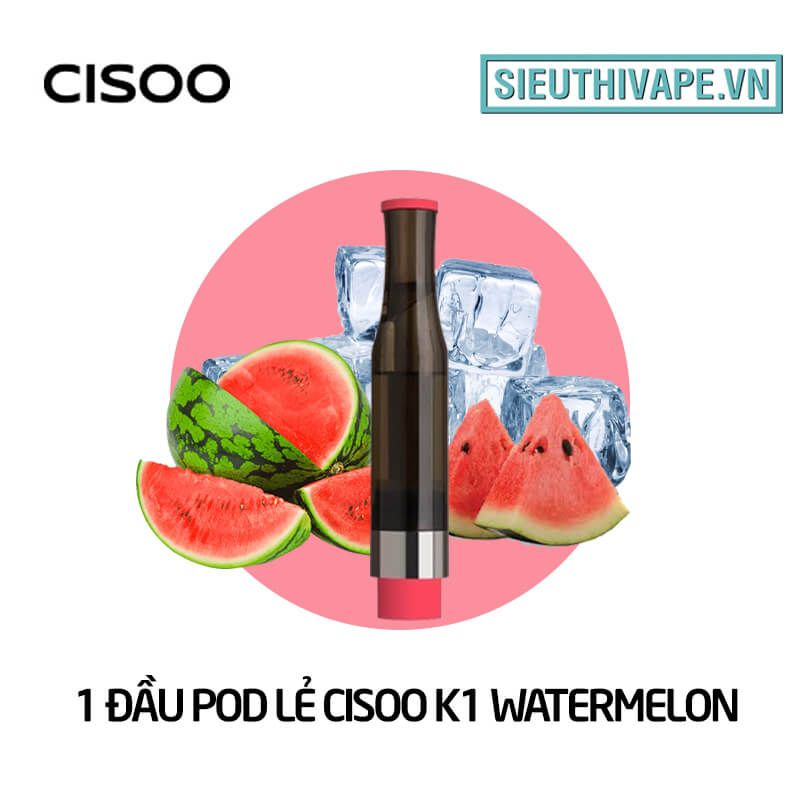  Pack Dầu Thay Thế Cisoo Watermelon - Pack 4 Pod Chính Hãng 