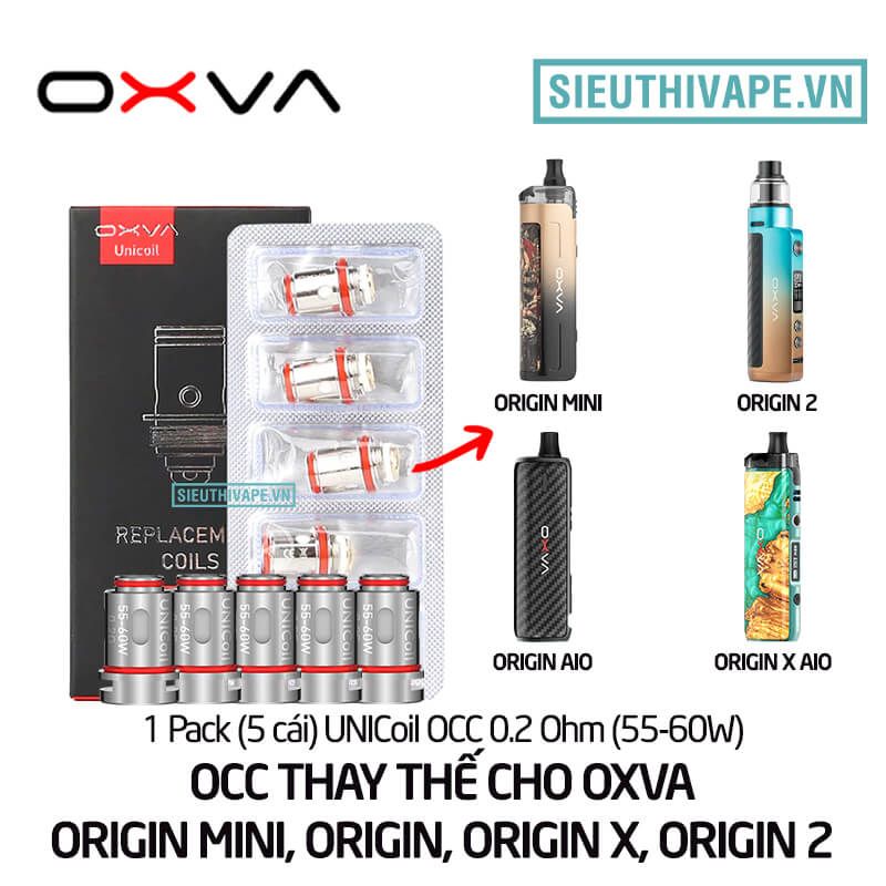  Coil Occ Thay Thế Cho OXVA Origin Mini, Origin, Origin X, Origin 2 Pod Kit - Chính Hãng 