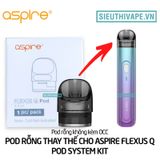  Đầu Pod Rỗng Thay Thế Cho Aspire Flexus Q Pod System Kit 