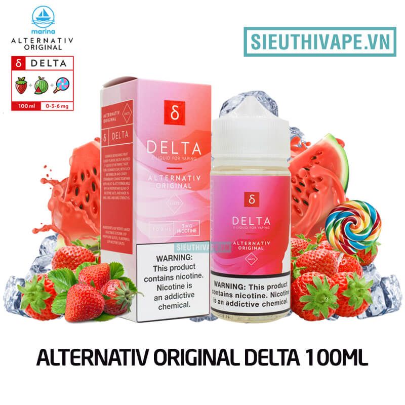  Alternativ Delta 100ml - Tinh Dầu Vape Mỹ 