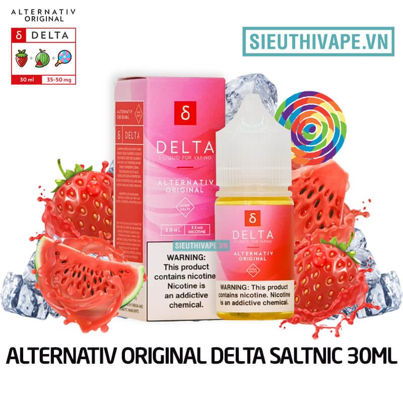  Alternativ Salts Delta 30ml - Tinh Dầu Salt Nic Mỹ 