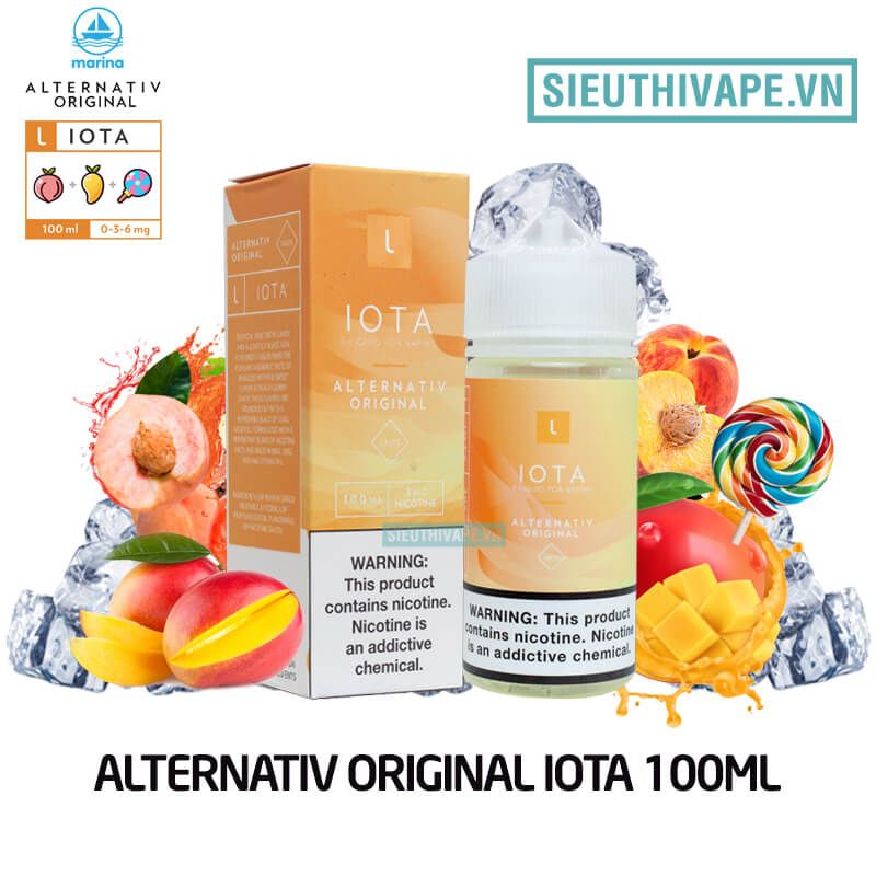  Alternativ IOTA 100ml - Tinh Dầu Vape Mỹ 