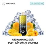  Aroma OM-002 Mango - Pod 1 Lần 8000 Hơi Có Sạc 