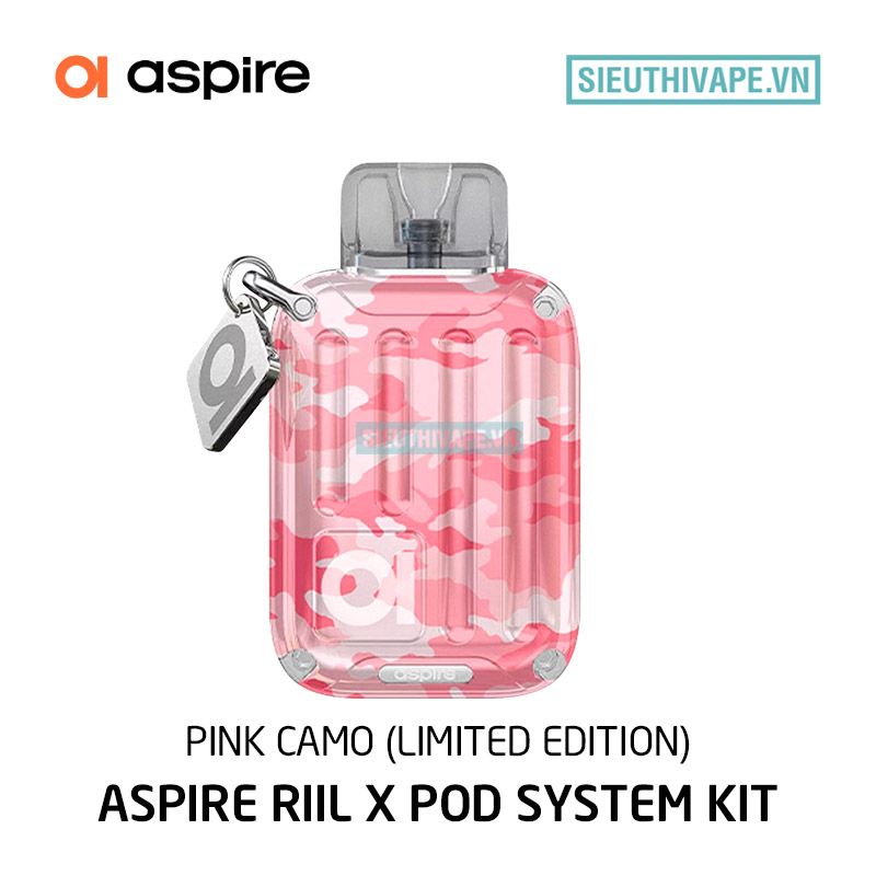  Aspire Riil X Pink Camouflage Limited Edition - Pod System Chính Hãng 