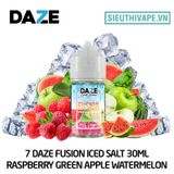  7 Daze Fusion Salt Raspberry GreenApple Watermelon 30ml - Tinh Dầu Salt Nic Mỹ 