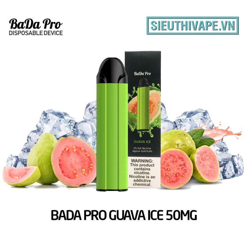  BaDa Pro Guava Ice 50mg - Disposable Pod dùng 1 lần 