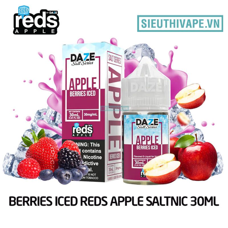  Berries Iced Reds Apple Salt 30ml - Tinh Dầu Salt Nic Mỹ 