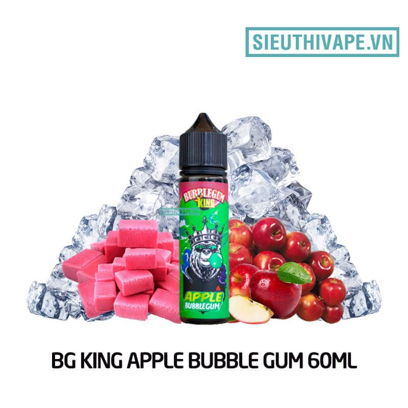  BubbleGum King Apple Bubblegum 60ml - Tinh Dầu Vape Malaysia 