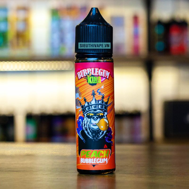  BubbleGum King Peach Bubblegum 60ml - Tinh Dầu Vape Malaysia 