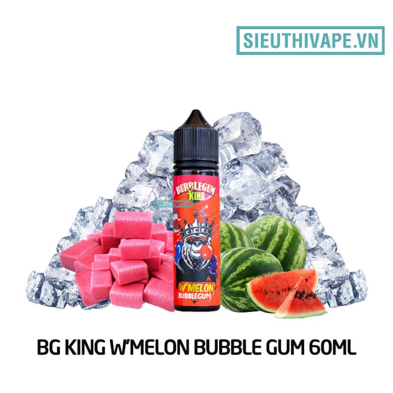  BubbleGum King Watermelon Bubblegum 60ml - Tinh Dầu Vape Malaysia 