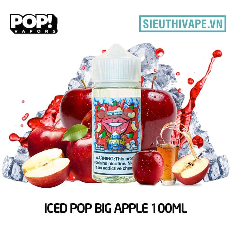  Iced Pop Big Apple 100ml - Tinh Dầu Vape Mỹ 