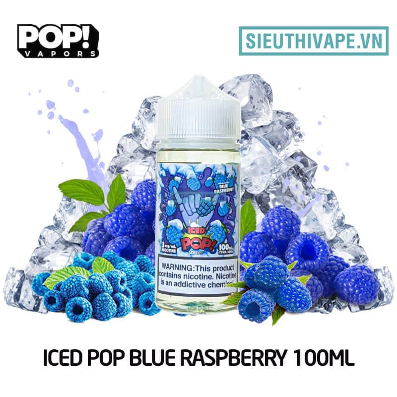  Iced Pop Blue Raspberry 100ml - Tinh Dầu Vape Mỹ 