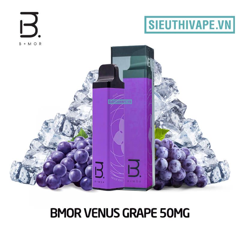  Bmor Vape Venus Grape 50mg - Disposable Pod Dùng 1 Lần 