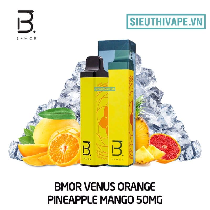  Bmor Vape Venus Orange Pineapple Mango 50mg - Disposable Pod Dùng 1 Lần 