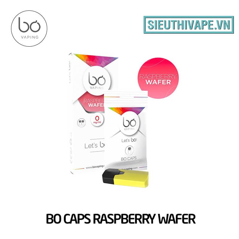  Bo Caps Raspberry Wafer Chính Hãng - 1 Cái 