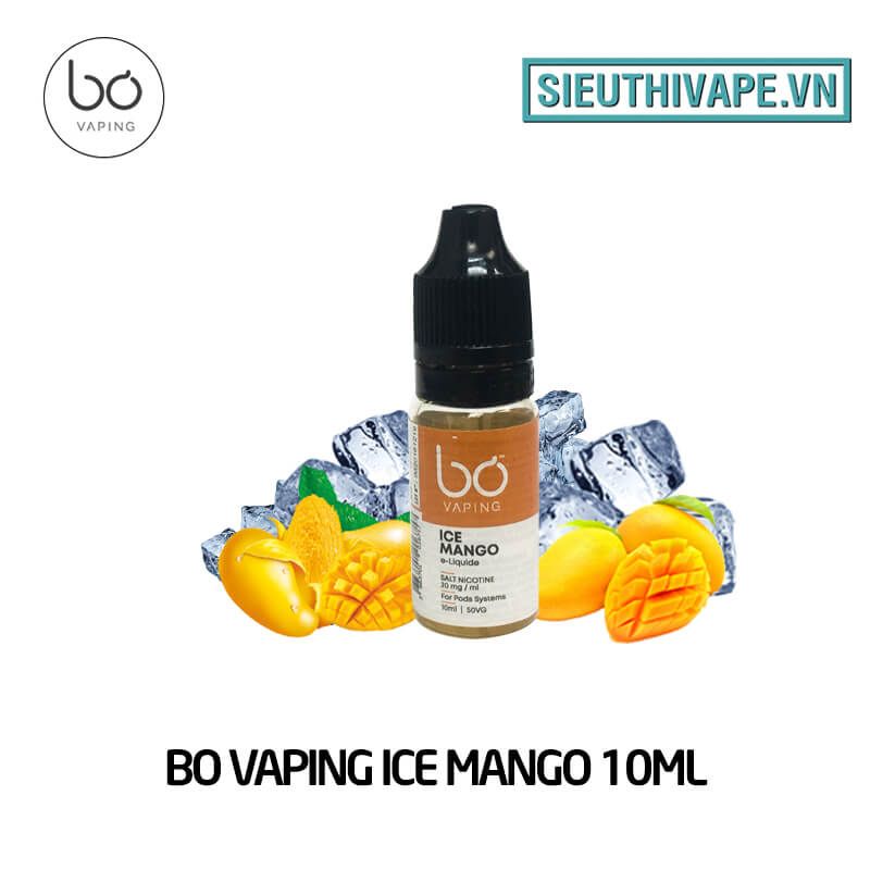  Bo Vaping Ice Mango 10ml - Tinh Dầu SaltNic Pháp 