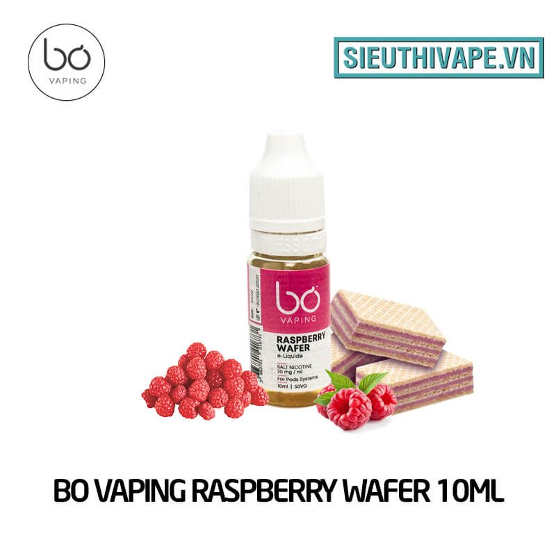  Bo Vaping Raspberry Wafer 10ml - Tinh Dầu Saltnic Pháp 