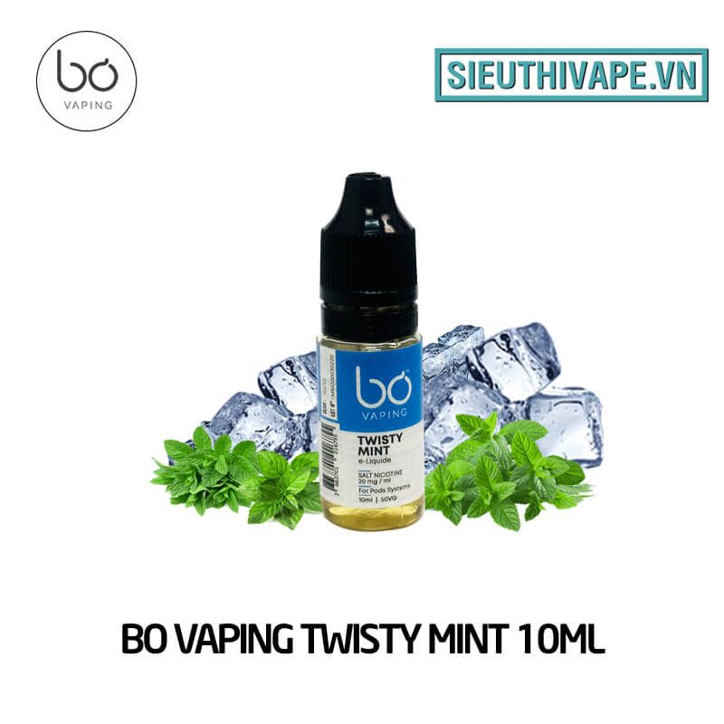  Bo Vaping Twisty Mint 10ml - Tinh Dầu Saltnic Pháp 