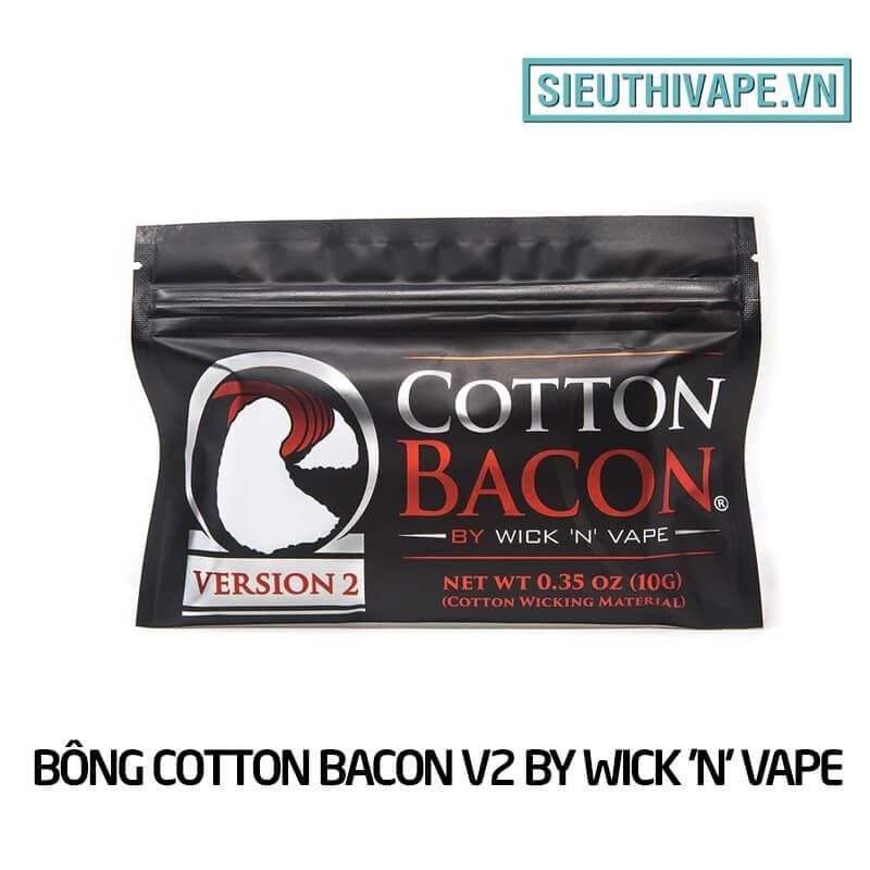  Bông Cotton Bacon V2 by Wick 'N' Vape - Bông Vape Chính Hãng 