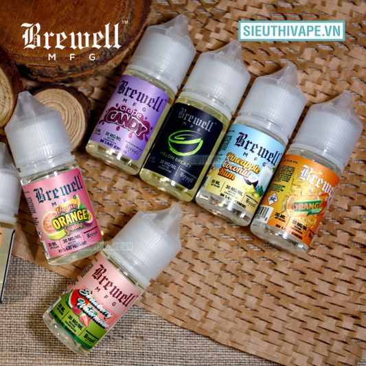  Brewell MFG Watermelon Kiwi 30ml - Tinh Dầu Saltnic Chính Hãng 