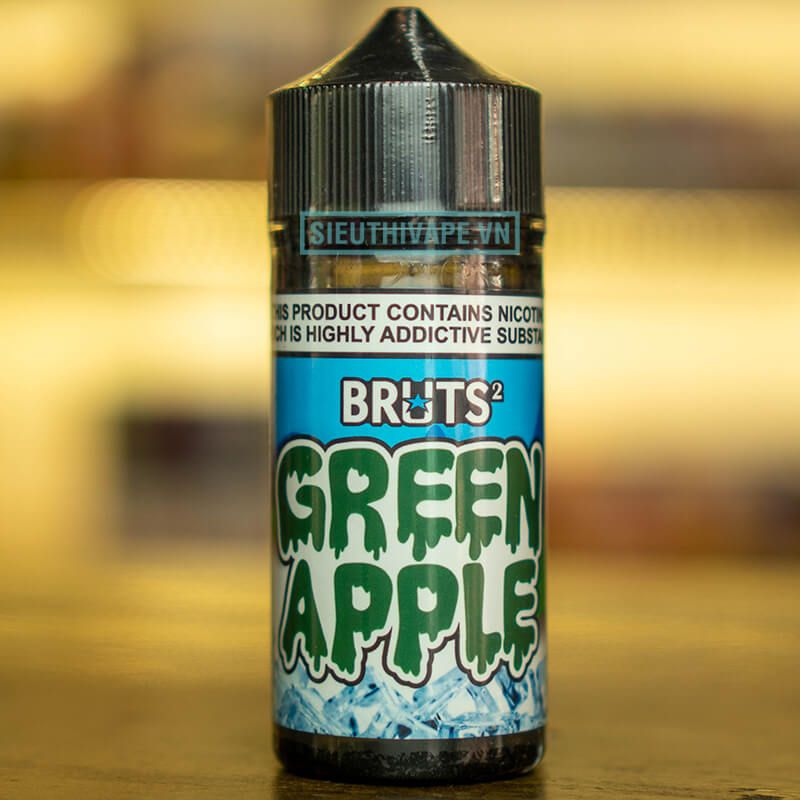  BRUTS 2 Green Apple 100ml - Tinh Dầu Vape Malaysia 