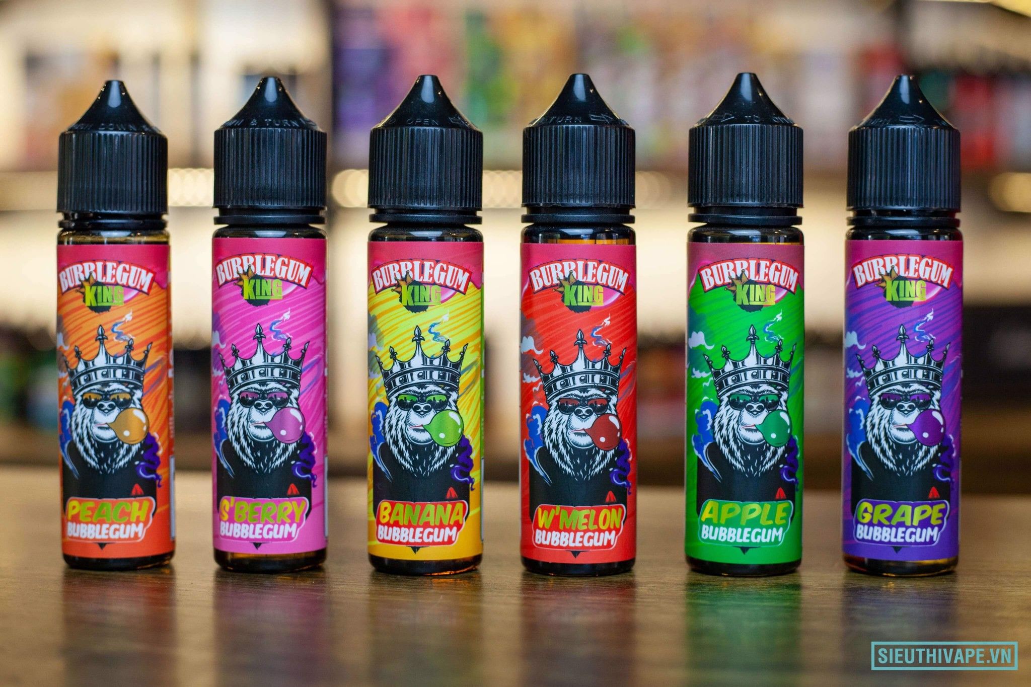  BubbleGum King Peach Bubblegum 60ml - Tinh Dầu Vape Malaysia 