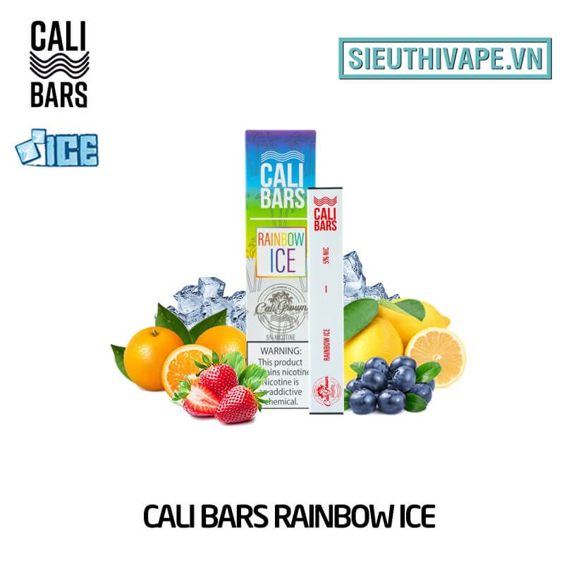  Cali Bars Rainbow Ice - Vape Pod Dùng 1 Lần 