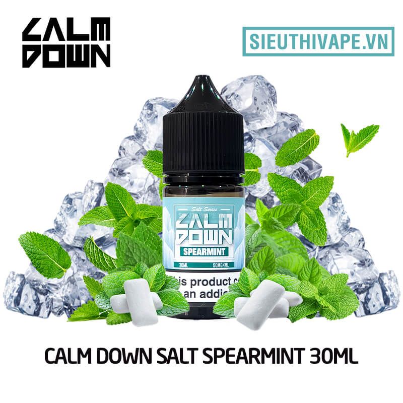  Calm Down Salt Spearmint 30ml  - Tinh Dầu Salt Nic Mỹ 
