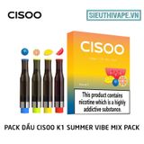  Pack Dầu Thay Thế Cisoo K1 Summer Vibe Mix Pack - Pack 4 Pod Chính Hãng 