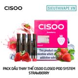  Pack Dầu Thay Thế Cisoo K1 Strawberry - Pack 4 Pod Chính Hãng 