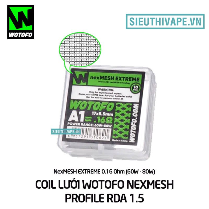  Coil Lưới Wotofo Nexmesh Profile 1.5 RDA RDTA Chính Hãng 