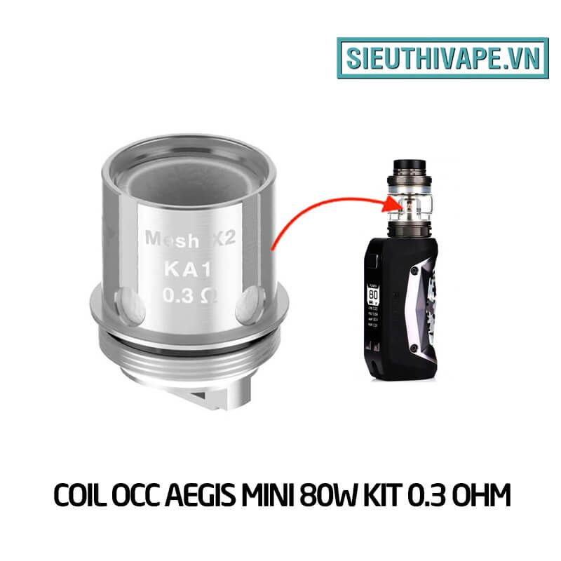  Coil Occ Aegis Mini 80W Kit 0.3 Ohm 