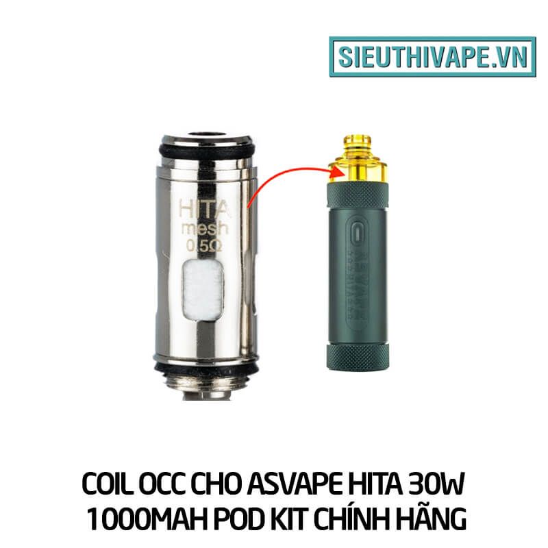  Coil Occ Cho Asvape Hita 30W 1000mAh Pod Kit Chính Hãng 