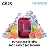  CS25 CS9000 Guava Ice - Pod 1 Lần 9000 Hơi Có Sạc 