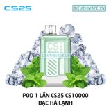  CS25 CS10000 Mint Ice - Pod 1 Lần Có Sạc 10000 Hơi 