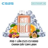  CS25 CS10000 Passion Fruit Orange - Pod 1 Lần Có Sạc 10000 Hơi 