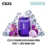  CS25 CS9000 Taro Ice Cream - Pod 1 Lần 9000 Hơi Có Sạc 