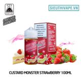  Custard Monster Strawberry 100ml - Tinh Dầu Vape Mỹ 