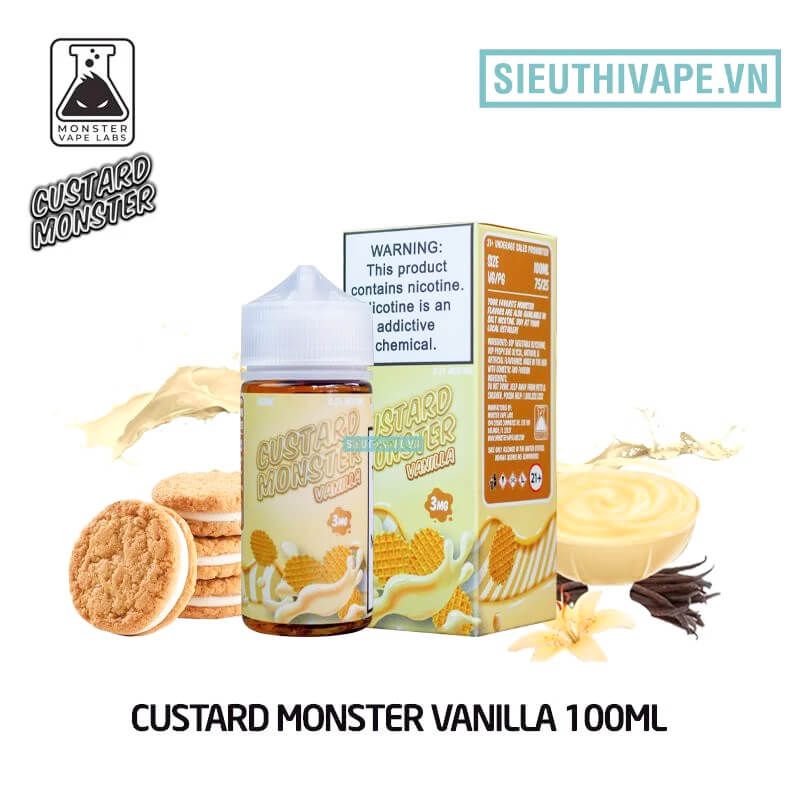  Custard Monster Vanilla 100ml - Tinh Dầu Vape Mỹ 