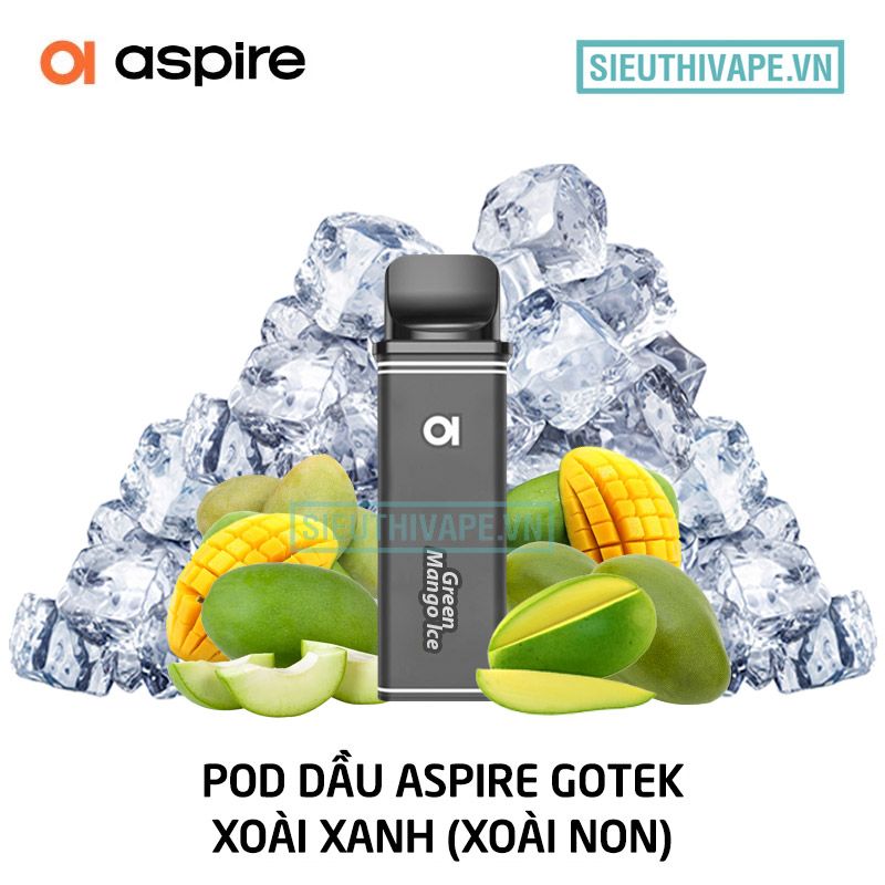  Pod Dầu Aspire Gotek Green Mango Ice - Chính Hãng 