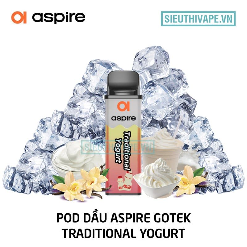  Pod Dầu Aspire Gotek Traditional Yogurt - Chính Hãng 