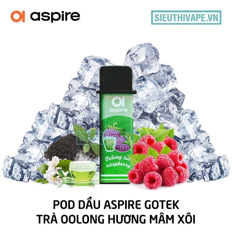  Pod Dầu Aspire Gotek Oolong Tea Raspberry - Chính Hãng 