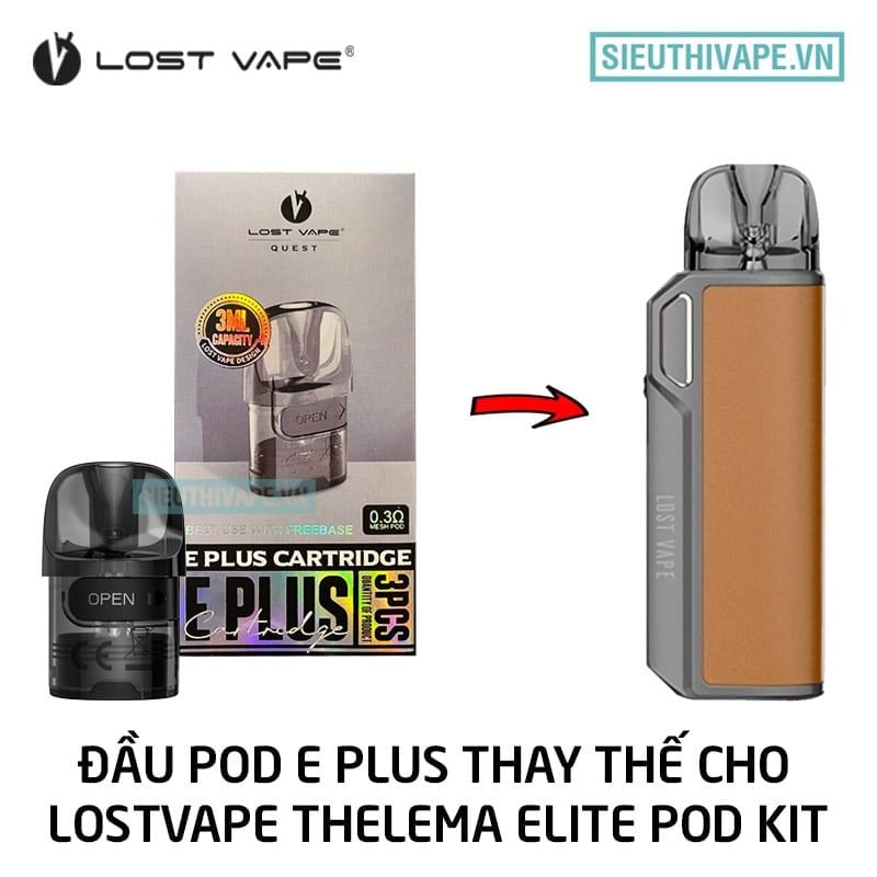  Đầu Pod Thelema E Plus Sẵn Coil 3ml - Phụ Kiện Vape Pod Chính Hãng 