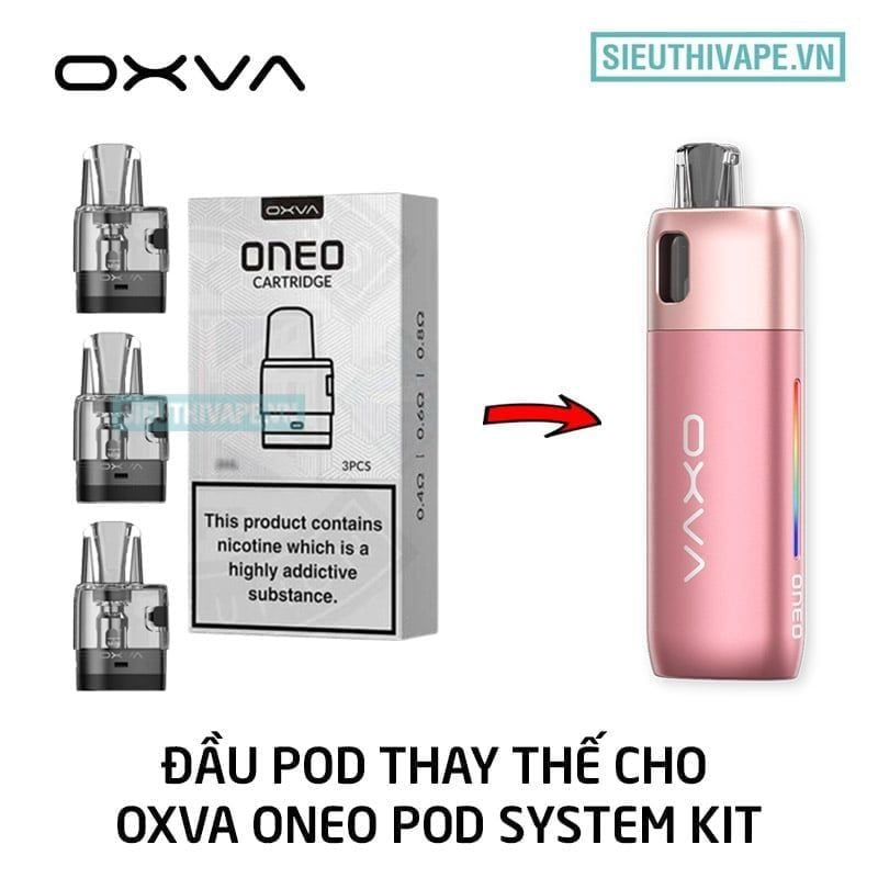  Đầu Pod Oxva Oneo Sẵn Coil - Phụ Kiện Vape Pod Chính Hãng 